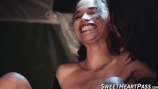 Instructor Alexis Fawx sat the luxurious face of Cecilia Lion in a hard-core scissoring sesh