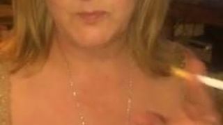 Mature duo having joy