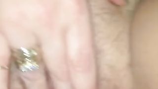 Mature duo having joy