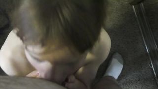 nineteen in student clothing ball-gagged by old dude gigantic facial cumshot