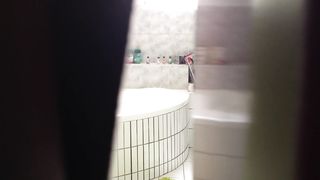 A Youthfull barely legal Years elderly Cherry Nanny Takes his Bathroom in my Building