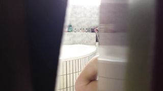 A Youthfull barely legal Years elderly Cherry Nanny Takes his Bathroom in my Building