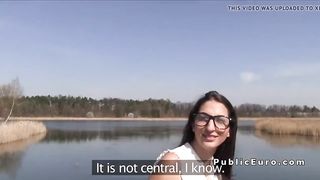 GROSS BLACK-HAIRED INEXPERIENCED SMASHES OUTDOOR