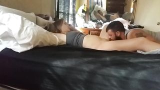 Uber-Sexy Super-Fucking-Hot Ash-Blonde Takes Her Poon On A Greasy Rail