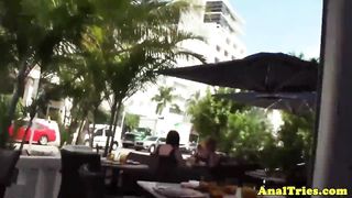 Homemade assfucking gig with an unexperienced girlfriend