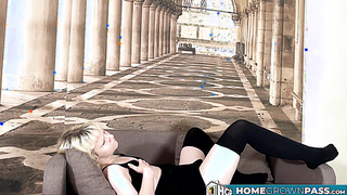 Moon Imp drizzles sloppy jizz on towheaded honey Kate White after some oral job and deep-throat