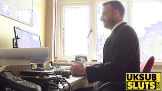 UKSubSluts.com - Huge-titted marionette COUGAR's donk ruined before jism degustating elation