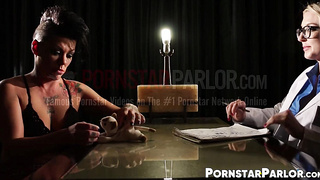 Enslaved light-haired Leya Falcone delectations her sir Jezebelle Bond