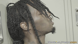 BIG BLACK COCK jock Robbie Dash tempts his buddy Zae and wrecks his shitpipe