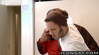 Robert Axel enjoys driving his XXL boner into Bear Hudsons caboose