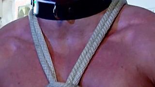 Jaw-dropping Derek Anguish enjoys the sheer pleasure from being frontismbed by his master