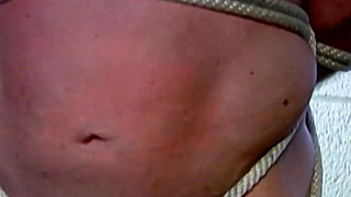 Jaw-dropping Derek Anguish enjoys the sheer pleasure from being frontismbed by his master