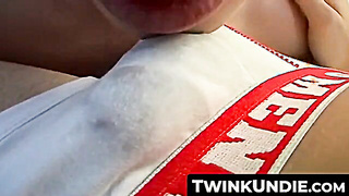 TwinkUndie.com - Fuckfest-crazed undie lads' mutual spear deep throating and masturbate off