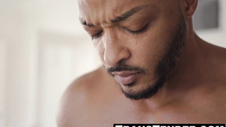 Angelina Satiate butt poked in bi-racial gig