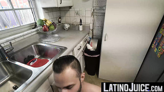 I enticed Valentino Nappystar with cash so my salami can examine his deep fuckhole