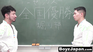 BoyzJapan.com - Suited Yusaku showcases fresh dude Yuki some strenuous moves