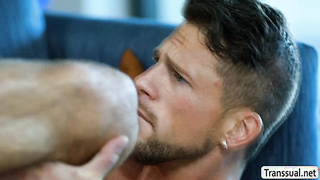 Wolf man Roman Todd assfuck porked by ladyboy Jade