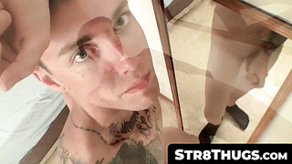 Str8Thugs.com - Blinx's solo wooly contraption jerk off sesh with a concentrate on his heterosexual man-meat