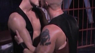 Aaron shovels Mason onto his back and works his way down to Mason's expert fuckhole. He shoves his tongue deep into the dark fuckhole of Mason's arse.