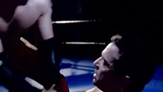 Rojer Beaumont knelt to blow on the huge dick of Bryce while draining his boner