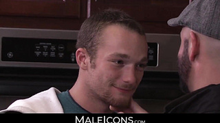 MaleIcons.com - Jaw-dropping stepfather Adam Russo's wish to penetrate lovely guiltless lad Derek Reed