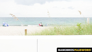 BangbrosPassword.com - Exquisite nubile Ashley Adams porks in public like a real adult movie star