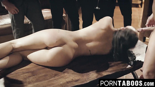 PornTaboos.com - Pretty whorey goddess submits to ginormous dinky at a secret society poke date