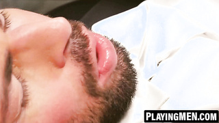 PlayingMen.com - Furry bootied studunk Oliver Marinho plows suited beauty Tormentor Peter