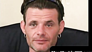 MenWorkinXXX.com - Bearded bum chum man showcases off tatts and masturbates his man-meat solo