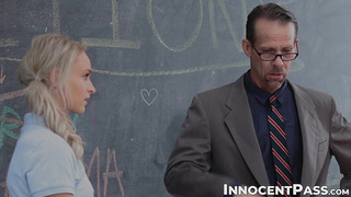 Instructor Grubby Rich gives lesson in a hard-core wedging sesh with young Audrey Royal and Emma