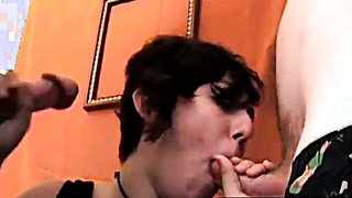 FuckingStraightBoys.com - Heterosexual honey loves FMM 3some banging from uber-cute folks