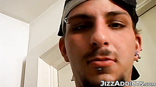 Beautiful Jester likes pumping his man rod before shooting his sizzling explosions