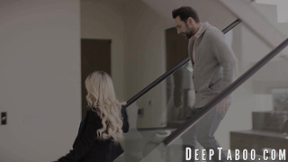 Real estate agent Lilly Bell entices me in order to taste my hard-on