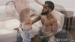 Voyeurism stud Nic Sahara eventually gets a black bulls eye to screw and enjoy