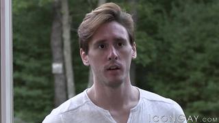 Young and suspended Dirk Wakefield have his bootie and hatch spread by Adam Russo