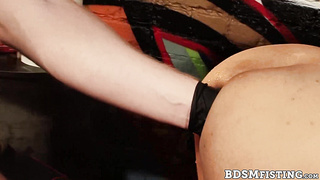 You can nearly odor Brian Bonds crusted jock rope. Its all he's dressed in, except a pair of black spandex mittens!