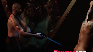 Bulky Draven Torres takes a flagellating rigid and hasty and wants more