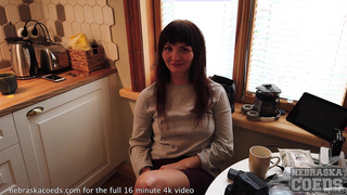 Amateur Brown-haired Takes a Good-sized Fuck stick