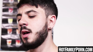 HotFamilyPorn.com - Masturbating step uncle Jake Morgan's phat boner before porking