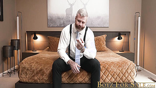 Tattooed father Cain Marko deeply tucked the slick giant bootie of luxurious Ethan Tate