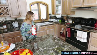 SmallGirlsInPorn.com - Lil Latina Raquel Diamond bj's fellow rod before wild cowgirl rail