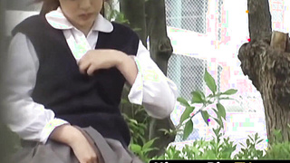 NipponPissTV.com - Chinese dame takes off her sundress to urinate outside in public glance