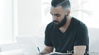 Beefy Max Konnor lay down and permitted me to come in his immense ass