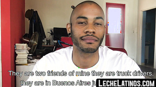 LecheLatinos.com - Gay-for-pay jock's humid, hard-core 3 way POINT OF VIEW plumb for cash