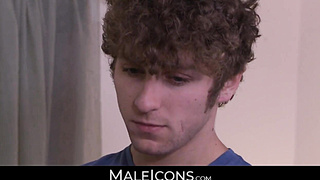 MaleIcons.com - Fit boy's humungous ass-fuck riding a glorious willing backside man