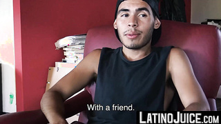 My giant crazy beef whistle examined sweet latino Brunos deep culo-crevice