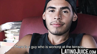 My giant crazy beef whistle examined sweet latino Brunos deep culo-crevice