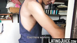 My giant crazy beef whistle examined sweet latino Brunos deep culo-crevice