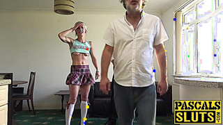 Debaucherous honey fellates male domination cock before raunchy shag