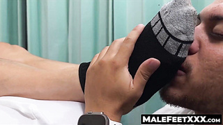 MaleFeetXXX.com - Girth's ease after an mighty soles nuzzling and adore sesh